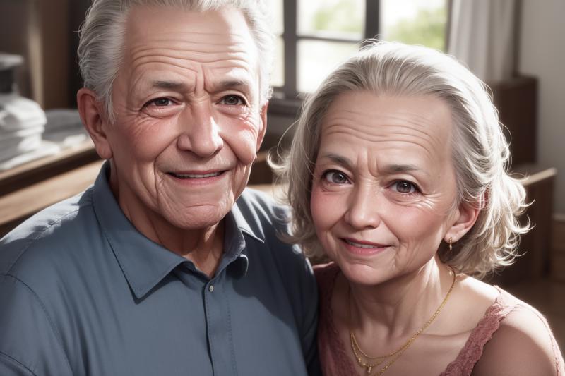 00001-394117186-ultra detailed 8k cg, old couple, wrinkled skin, family photo, looking at viewer, light smile, indoors.png